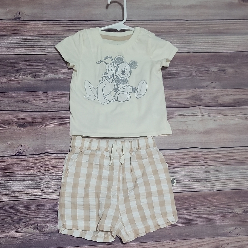 Disney Kids Pajama Set - Cream and Tan